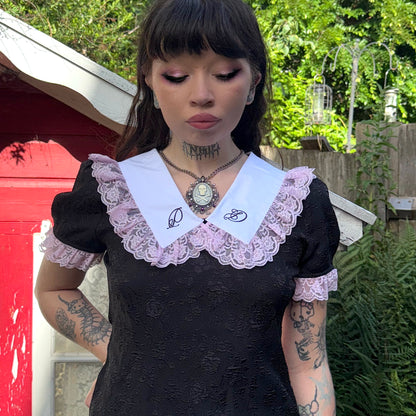 Blameless Blouse - Black & Pink