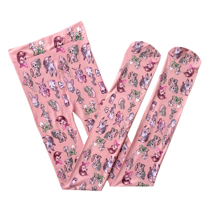 Tattoo Tights - Pink